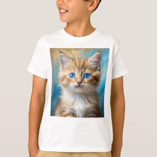 Camiseta Retrato de gato adorable