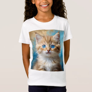 Camiseta Retrato de gato adorable