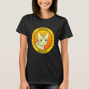 Camiseta Retrato de gato bengalí