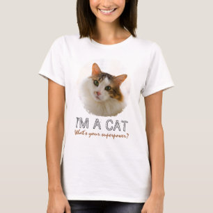 Camiseta Retrato De Gato Cuto Y Adorable