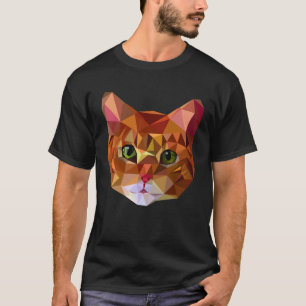 Camiseta Retrato De Gato De Ginger En Unisex De Estilo Poly