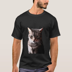 Camiseta Retrato de gato Pop Art para amantes de los animal