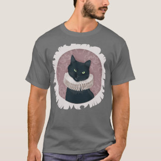 Camiseta Retrato de gato renacentista