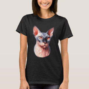Camiseta Retrato de gato Sphynx