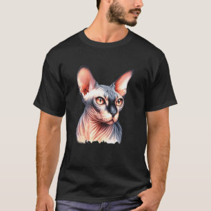 Camiseta Retrato de gato Sphynx