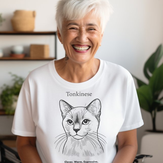 Camiseta Retrato de gato tonkinés (Subido por el creador)