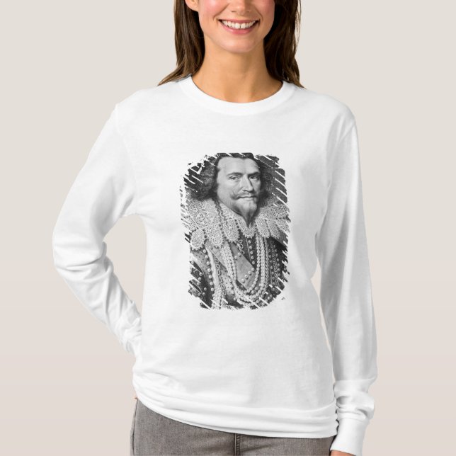 Camiseta Retrato de George Villiers (Anverso)