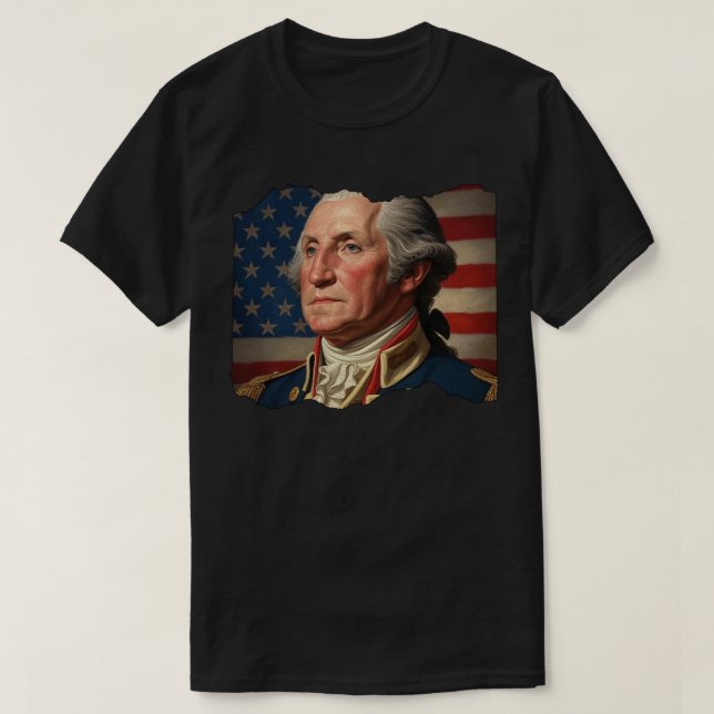 Camiseta Retrato de George Washington (Diseño del anverso)