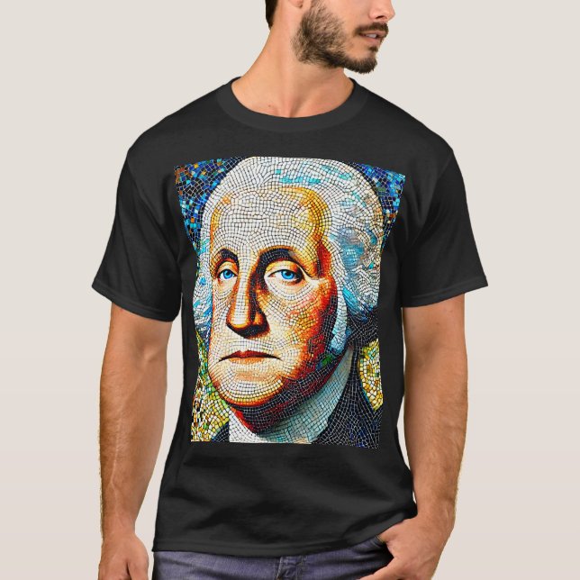 Camiseta retrato de George Washington (Anverso)