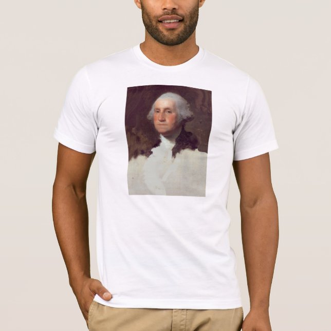 Camiseta Retrato de George Washington de Gilbert Estuardo (Anverso)
