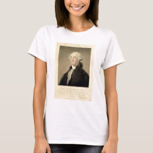 Camiseta Retrato de George Washington, grabado por