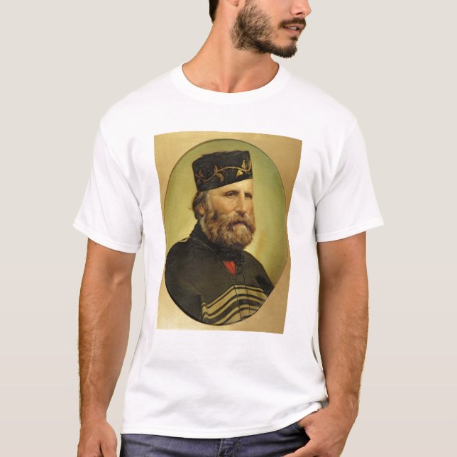 Camiseta Retrato de Giuseppe Garibaldi (Anverso)