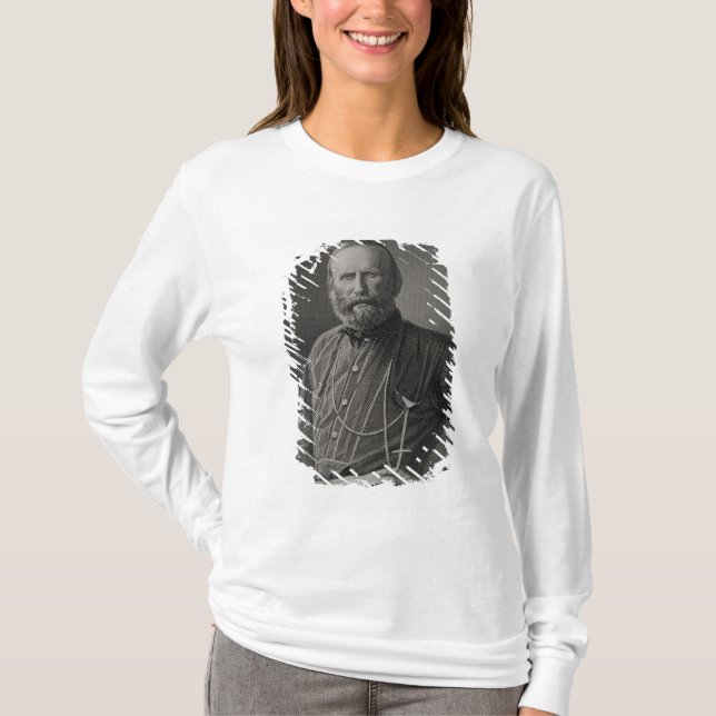 Camiseta Retrato de Giuseppe Garibaldi (Anverso)