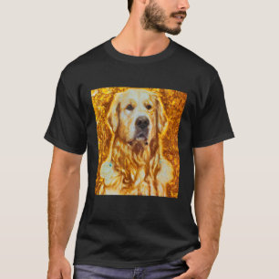 Camiseta Retrato de Golden Retriever Gustav Klimt Style 1