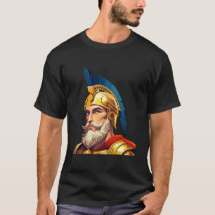 Camiseta Retrato de guerrero griego antiguo