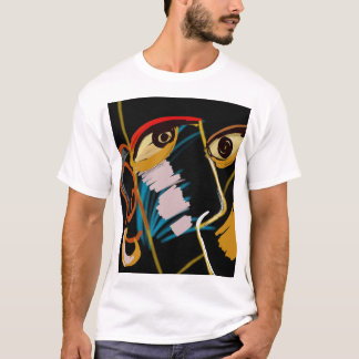 Camiseta Retrato de Guerrero: Resumen primitivo del petróle