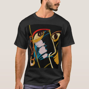 Camiseta Retrato de Guerrero: Resumen primitivo del petróle
