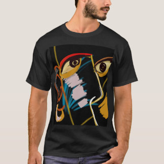 Camiseta Retrato de Guerrero: Resumen primitivo del petróle