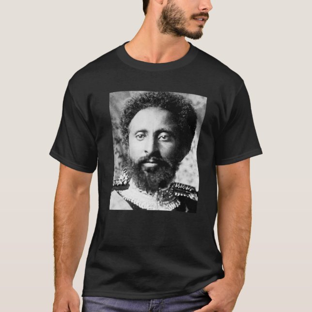 Camiseta Retrato de Haile Selassie (Anverso)