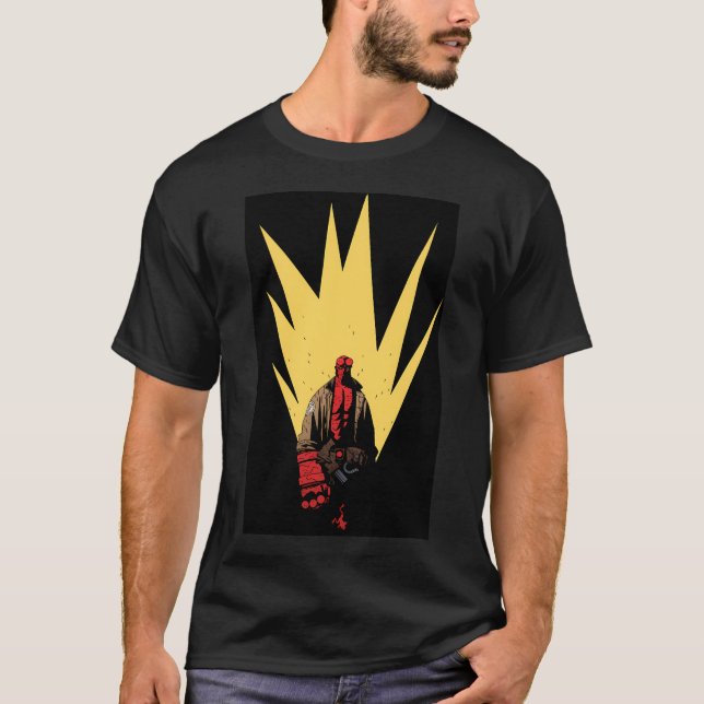 Camiseta Retrato de Hellboy (Anverso)