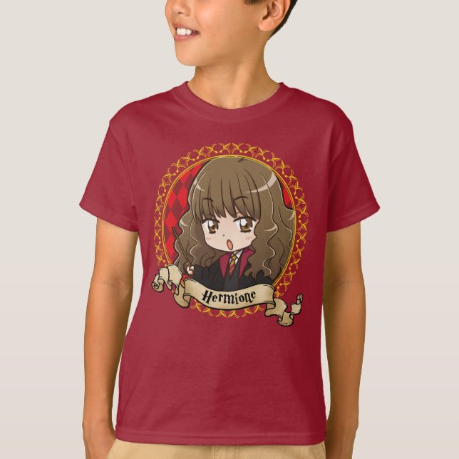 Camiseta Retrato de Hermione Granger Anime (Anverso)