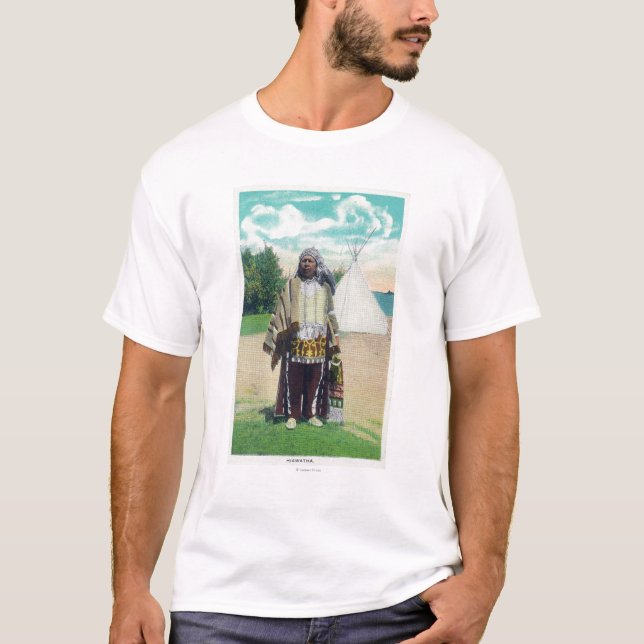 Camiseta Retrato de Hiawatha # 2 (Anverso)