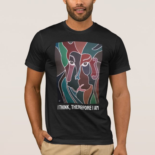 Camiseta Retrato de hombre pintado por Alfred Fox (Anverso)