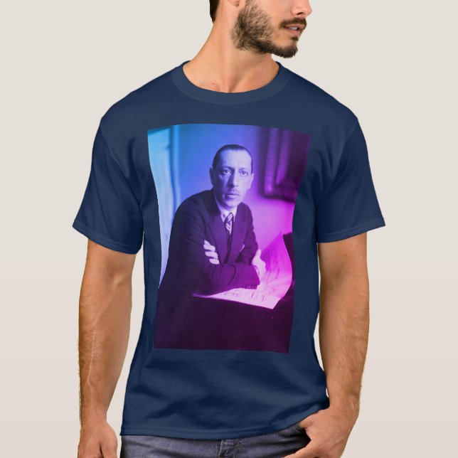Camiseta Retrato de Igor Stravinsky (Anverso)
