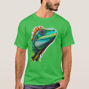 Camiseta Retrato de iguana