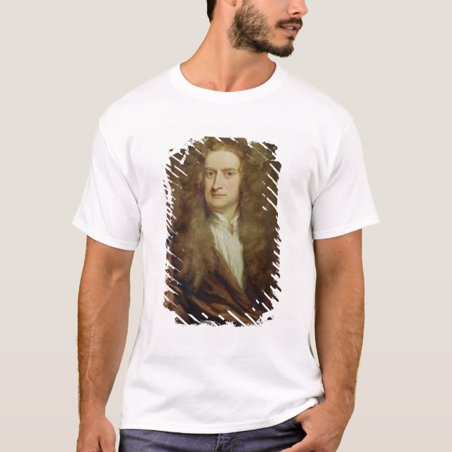 Camiseta Retrato de Isaac Newton 1702 (Anverso)