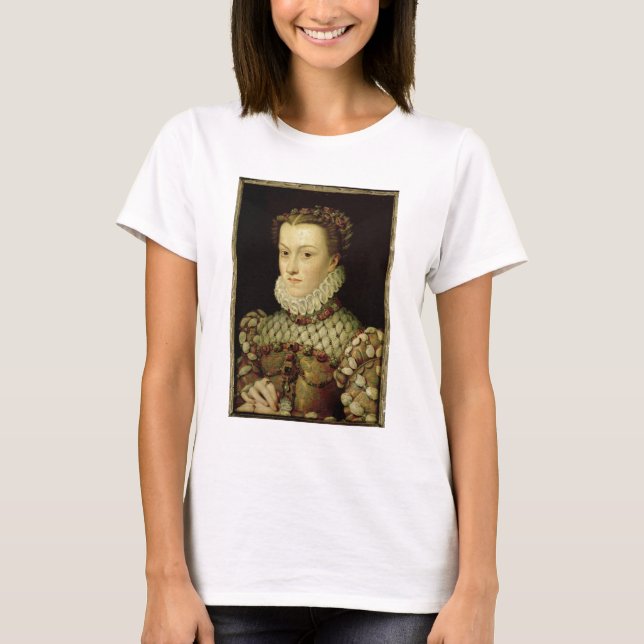 Camiseta Retrato de Isabel de Austria (1554-92) Reina o (Anverso)