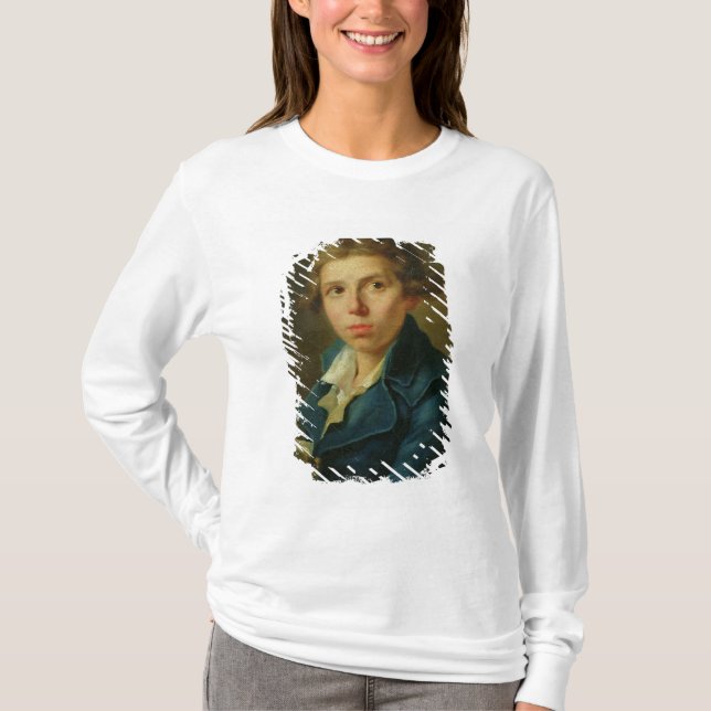 Camiseta Retrato de Jacques-Louis David como juventud (Anverso)