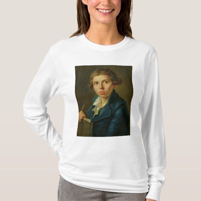 Camiseta Retrato de Jacques-Louis David como juventud (Anverso)