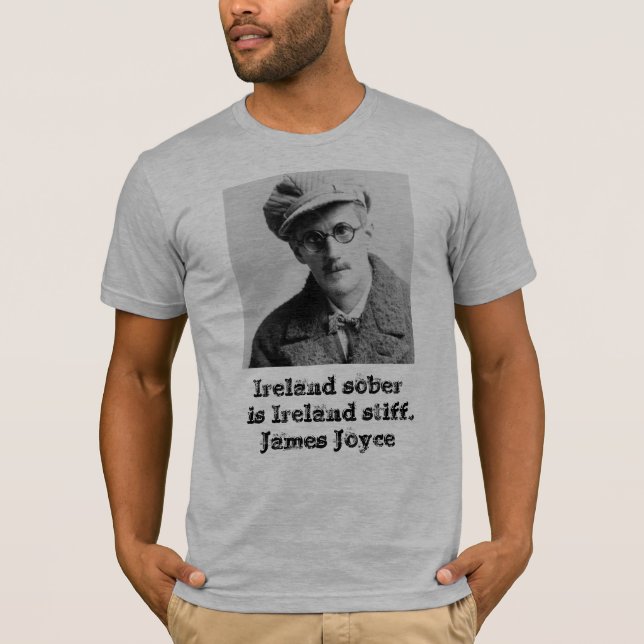 Camiseta Retrato de James Joyce (Anverso)
