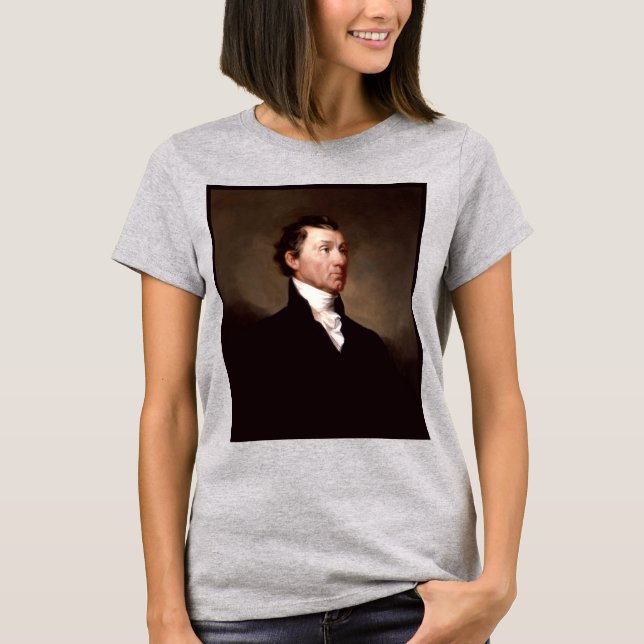 Camiseta Retrato de James Monroe, primer presidente norteam (Anverso)