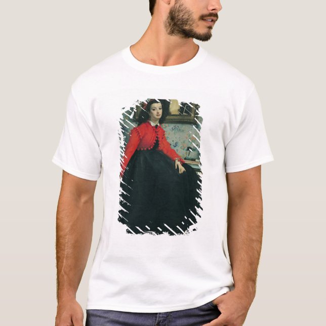 Camiseta Retrato de James Tissot el | del Mlle. L.L. 1864 (Anverso)