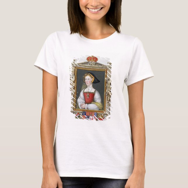 Camiseta Retrato de Jane Seymour (c.1509-37) 3ª Reina de (Anverso)