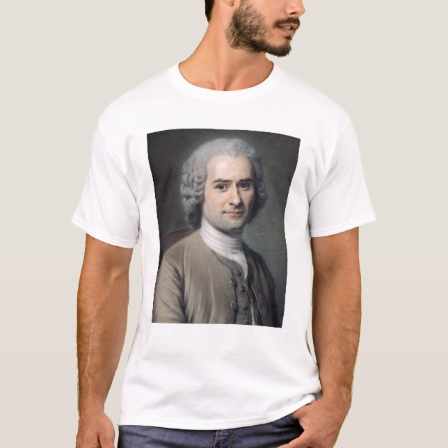 Camiseta Retrato de Jean-jacques Rousseau (Anverso)
