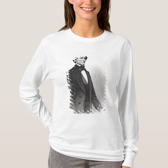 Camiseta Retrato de Jefferson Davis (Anverso)