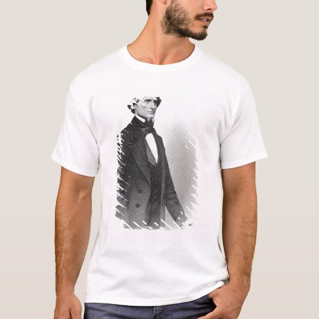 Camiseta Retrato de Jefferson Davis (Anverso)