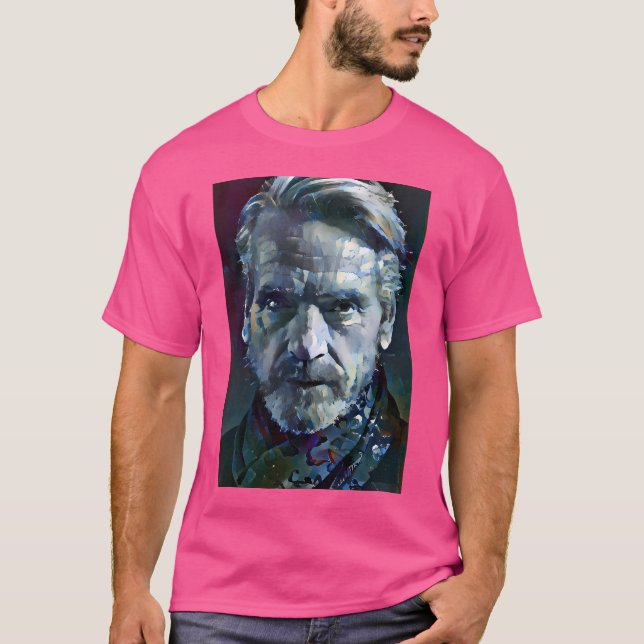 Camiseta Retrato de Jeremy Irons (Anverso)