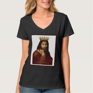 Camiseta Retrato de Jesús de Navidad Coronado Príncipe de l