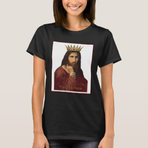 Camiseta Retrato de Jesús de Navidad Coronado Príncipe de l