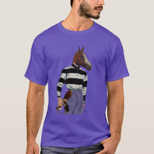 Camiseta Retrato de jockey sobre Carreras de caballo
