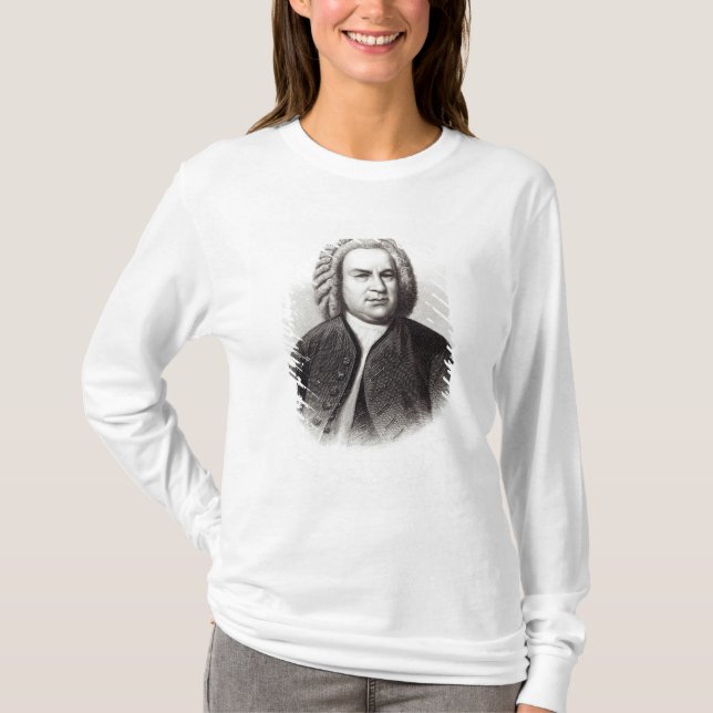 Camiseta Retrato de Johann Sebastian Bach (Anverso)
