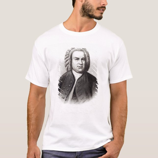 Camiseta Retrato de Johann Sebastian Bach (Anverso)