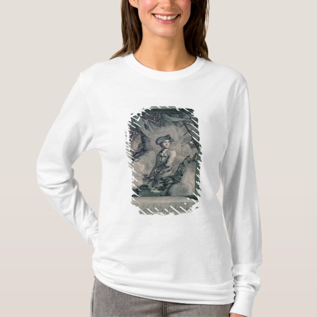 Camiseta Retrato de John Paul Jones (Anverso)