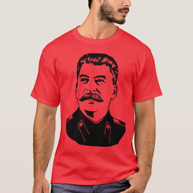 Camiseta Retrato de Joseph Stalin (Anverso)