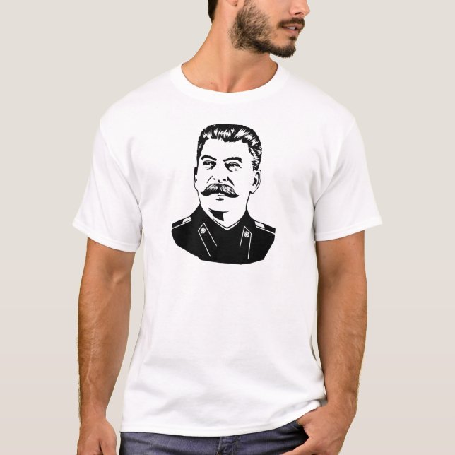Camiseta Retrato de Joseph Stalin (Anverso)