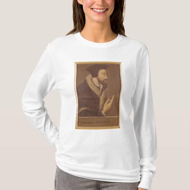 Camiseta Retrato de Juan Calvino (Anverso)